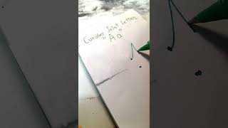 Cursive Joint Letter Aa cursive cursivehandwriting Calligraphy aa [upl. by Donela]