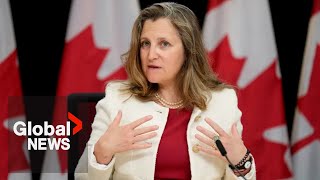 “What kind of Canada do you want to live in” Freeland outlines changes to capital gains tax  FULL [upl. by Bein]