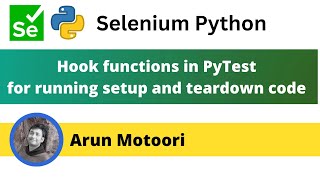 Hook functions which act like fixtures in PyTest PyTest  Part 24 [upl. by Annaerb472]