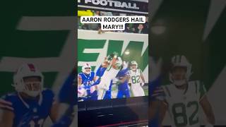 INSANE HAIL MARY trending gambling reaction aaronrodgers allenlazard jets bills mnf [upl. by Pontus467]