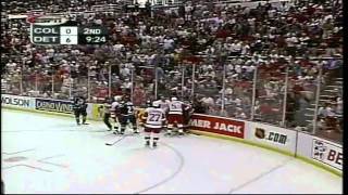 Avalanche  Red Wings Game 7 2002 2nd Period Highlights [upl. by Weidner]