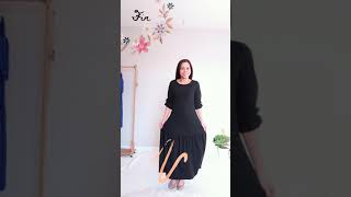 How to tighten dress around waist by hand sewing and no cutting Shorts [upl. by Annahsed]