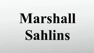 Marshall Sahlins [upl. by Llehsad640]