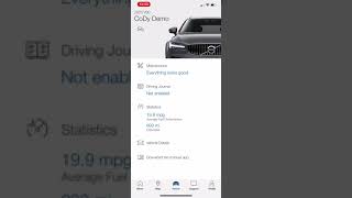 Volvo on Call Feature Demo  Vehicle Status Screens [upl. by Conlan807]