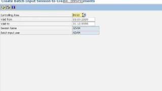 Create and Execute Batch Input session [upl. by Neersan]