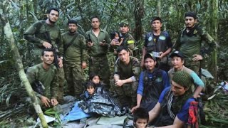 Miracolo in Colombia trovati vivi i 4 bambini sopravvissuti a un incidente aereo nella foresta [upl. by Fabriane]