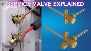 Service Valve Explained  Animation  HVAC  Air Conditioning [upl. by Yona]