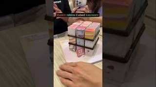 27 Cube Ice Cream Cake In South Korea Baskin Robbins shortvideo icecream [upl. by Noed904]