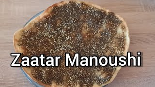 Zaatar Manoushi  Lebanese Herb Pizza [upl. by Carlie]