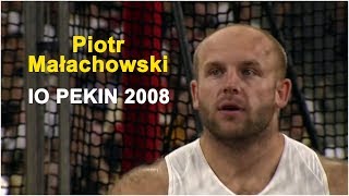 Piotr Małachowski rzut dyskiem IO Pekin 2008 Polski komentarz [upl. by Nojel]