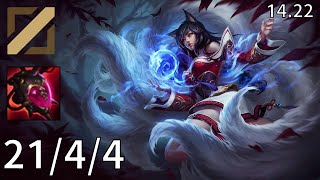 Ahri Mid vs Viego  EUW challenger  Patch 1422 [upl. by Scharf]