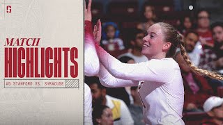 Highlights 5 Stanford Womens Volleyball vs Syracuse [upl. by Kory]