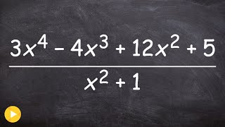 How to divide two polynomials using long division [upl. by Lolanthe]