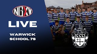 LIVE RUGBY WARWICK SCHOOL 7s  U16 SEVENS [upl. by Siram]