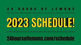 2023 Lemons Schedule [upl. by Featherstone]