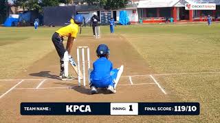 U12 Junior T20 Cricket Match in Santacruz Mumbai  MCC B V KPCA  Cricket highlights  CricketGraph [upl. by Buchanan]