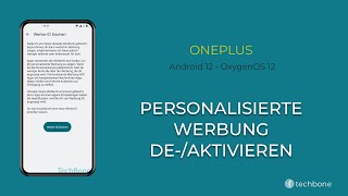 Personalisierte Werbung deaktivieren  OnePlus Android 12  OxygenOS 12 [upl. by Audsley97]