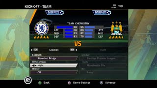 FIFA 11 PS2 Gameplay  Chelsea vs Manchester City [upl. by Anoirtac]