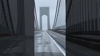 New Yorks Verrazano Bridge Groans and Shifts in High Winds [upl. by Eeznyl]