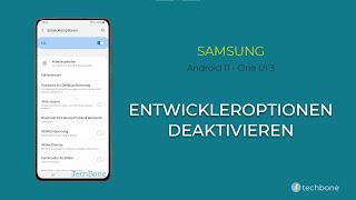 Entwickleroptionen deaktivieren  Samsung Android 11  One UI 3 [upl. by Yim]