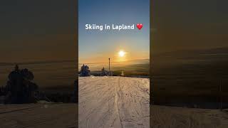 Skiing în Lapland is just magical lapland ski laponia [upl. by Center]