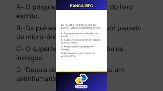 Questão 67 IBFC  Ortografia Uso do Hífen [upl. by Polinski]