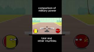 comparison of military power Ussr and countries countryballs usa history russia uk germany [upl. by Niawtna]