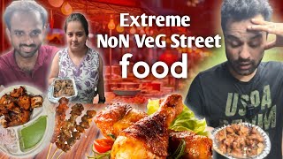 Gurgaons EXTREME Night Food Market with 1000 Nonveg and Veg Carts Street Food India [upl. by Ahtreb]