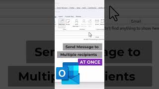 Send Message to Multiple recipients at once in Outlook [upl. by Bostow92]