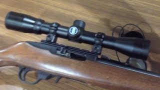 Bushnell 22 Rimfire 4X Scope on a Ruger 1022 [upl. by Aeniah]