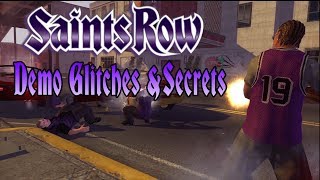 Saints Row Demo Glitches amp Secrets [upl. by Kilar]