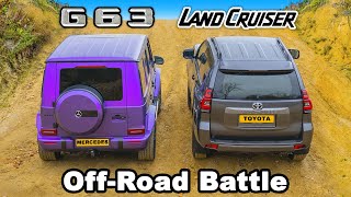 AMG G63 vs Toyota Land Cruiser OFFROAD RACE amp BATTLE [upl. by Aynas]