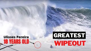 The WORST WIPEOUT of Ulisses Pereiras Life at NAZARE [upl. by Pravit]