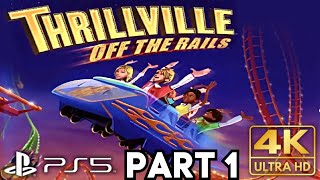 Thrillville Off the Rails Part 1 Gameplay Basics  PS5 PSP  4K HDR No Commentary Gaming [upl. by Luing887]