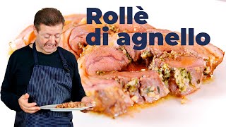 ROLLÈ DI AGNELLO  Con ripieno di erbe aromatiche e noci [upl. by Elyak849]