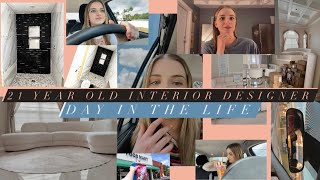 INTERIOR DESIGNER DAY IN THE LIFE  21 year old Interior Designer [upl. by Kris840]