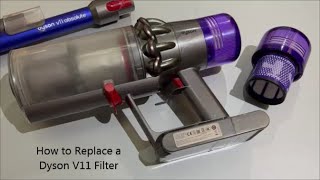 How to Replace a Dyson V11 Filter [upl. by Pillihp]