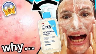 I tried CeraVe SA Cleanser for ONE WEEK I was shocked honey in tears almost [upl. by Kissie]