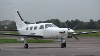 Planespotting General Aviation Piper malibu mirage amp Cessna soloy turbine Teuge Airport 16 Okt 2021 [upl. by Cobbie]