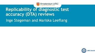 Replicability of diagnostic test accuracy DTA reviews [upl. by Steffy]