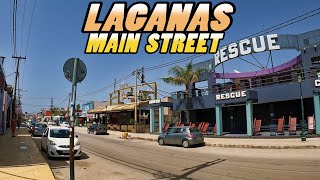 LAGANAS Main Street  Zakynthos  Greece 4k [upl. by Alor]