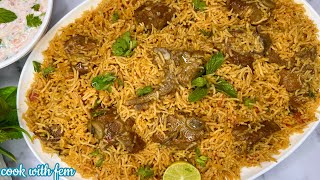 Famous TAHARI Of Hyderabad  MUTTON MASALA TAHARI with CREAMY RAITA  A Must Try Recipe Of RAMZAN [upl. by Jaenicke]