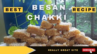 Besan Chakki Recipe In Hindi  How To Make Besan Chakki At Home  Besan Ki Barfi Recipe In Hindi😋🤩 [upl. by Enrika]