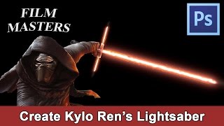 Photoshop Tutorial  Create Kylo Ren’s Crossguard Lightsabre Star Wars [upl. by Enomal650]