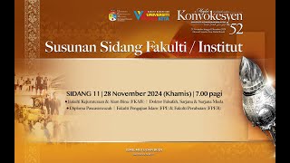 MAJLIS KONVOKESYEN UKM KE 52  SIDANG 11 [upl. by Nauquf]