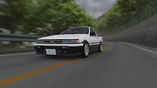 【Assetto Corsa】EXPLORING NEW COURSE｜AE86 TURBO × Tsubaki [upl. by Sherye]