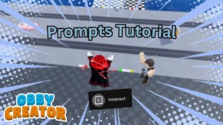 Obby Creator Prompts Tutorial [upl. by Akaenahs236]