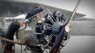 Morane Saulnier with Vickers Mk 1  radial engine Verner Scarlett 9S [upl. by Edrick]