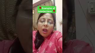 🌹Examples of Interjections 🌹 howtolearnenglishforbegginers learn [upl. by Upali114]