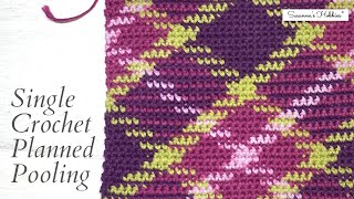 Step By Step  Single Crochet Planned Pooling Your First Planned Pooling 1 [upl. by Ruiz209]